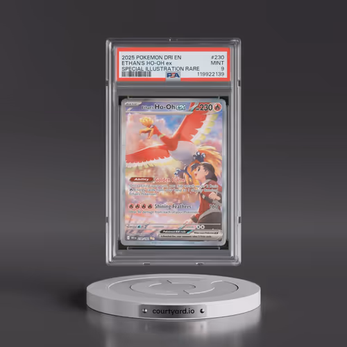 2025 Pokémon Dri EN-Destined Rivals #230 Ethan's HO-Oh EX - Holo Special Illustration Rare (PSA 9 MI