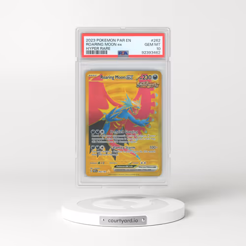 2023 Pokémon Par EN-Paradox Rift #262 Roaring Moon EX - Holo Hyper Rare (PSA 10 GEM MINT)
