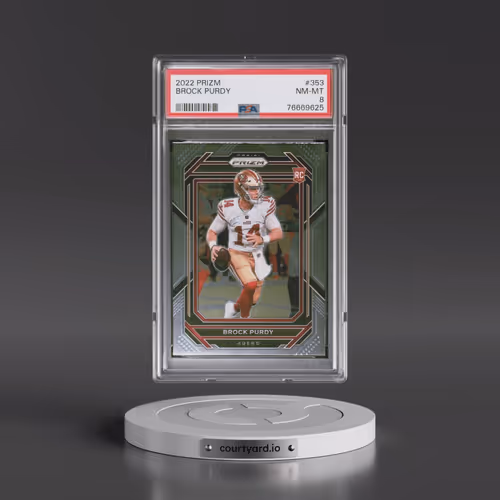 2022 Panini Prizm #353 Brock Purdy (PSA 8 NM-MT)