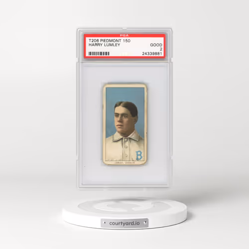1909 T206 Piedmont 150 Harry Lumley (PSA 2 GOOD)