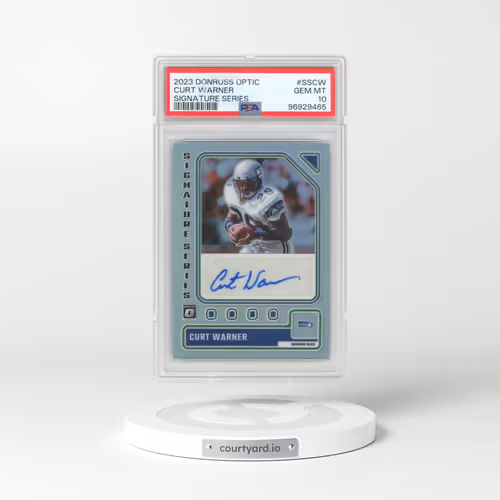 2023 Panini Donruss Optic Signature Series #SSCW Curt Warner (PSA 10 GEM MINT)