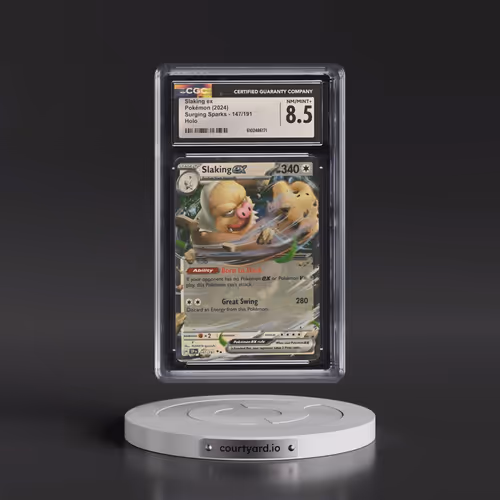 2024 Pokémon Ssp EN-Surging Sparks #147 Slaking EX - Holo (CGC 8.5 NM-MT+)