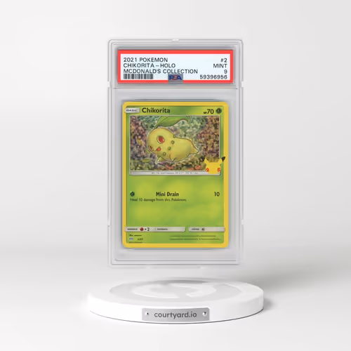 2021 Pokémon Mcdonald's Collection #2 Chikorita - Holo (PSA 9 MINT)