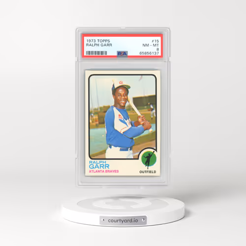 1973 Topps #15 Ralph Garr (PSA 8 NM-MT)
