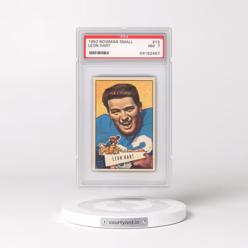 1952 Bowman Small #15 Leon Hart (PSA 7 NM)