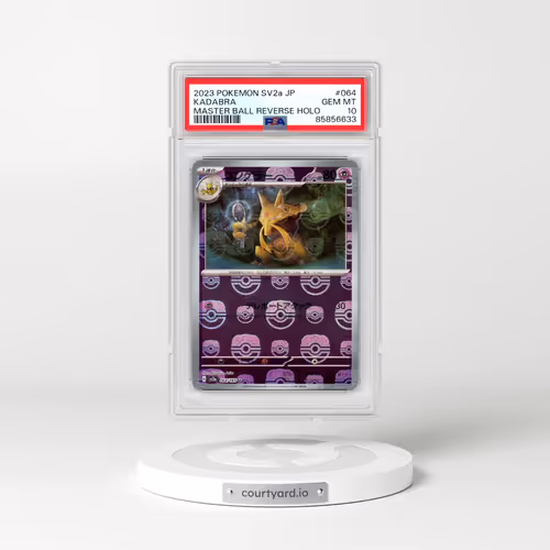 2023 Pokémon Sv2a-Pokemon 151 #064 Kadabra - Reverse Holo Master Ball (PSA 10 GEM MINT)