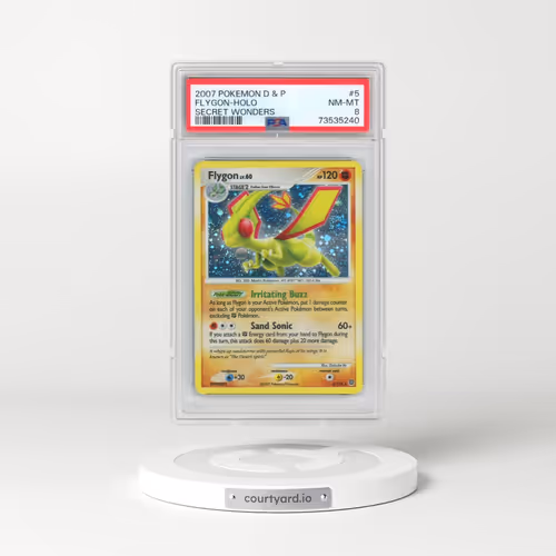 2007 Pokémon Diamond & Pearl Secret Wonders #5 Flygon - Holo (PSA 8 NM-MT)