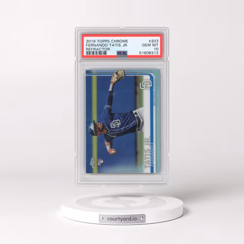 2019 Topps Chrome #203 Fernando Tatis Jr. - Refractor (PSA 10 GEM MINT)