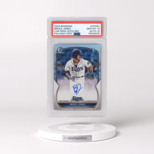 2023 Bowman Chrome Prospect Autographs #CPABJ Brock Jones - Refractor (PSA 10 GEM MINT)