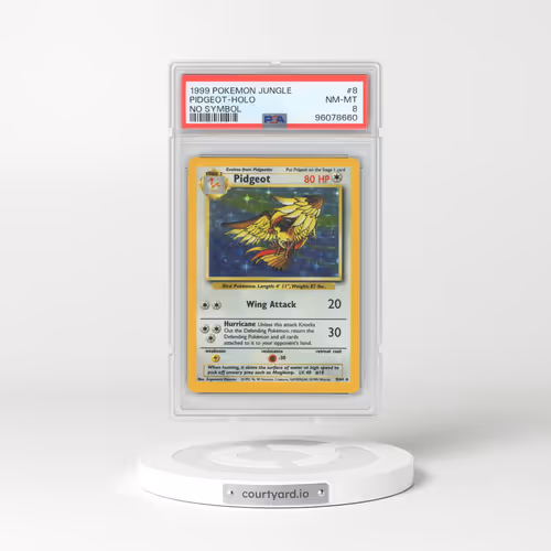 1999 Jungle #8 Pidgeot - Holo No Set Symbol (PSA 8 NM-MT)