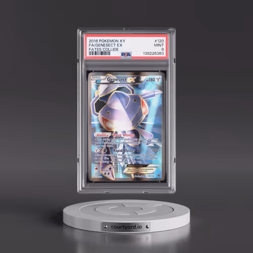 2016 Pokémon XY Fates Collide #120 Genesect EX - Holo Full Art (PSA 9 MINT)