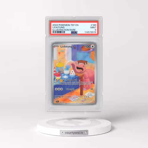 2024 Pokémon Tef EN-Temporal Forces #180 Lickitung - Illustration Rare (PSA 9 MINT)