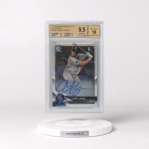 2018 Bowman Draft Chrome Draft Picks Autographs #CDAGL Grant Lavigne (BGS 9.5 GEM MINT)