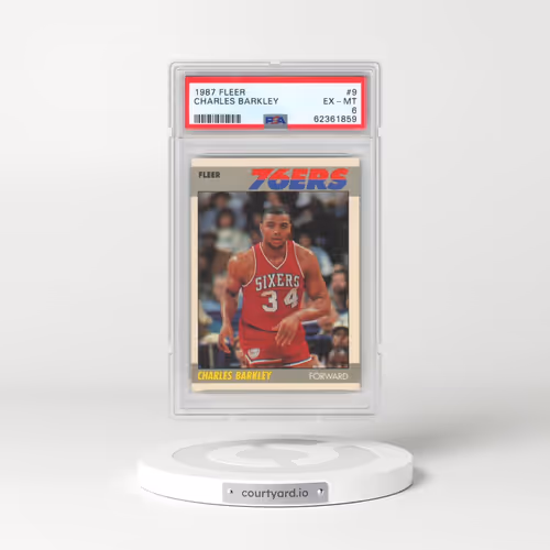 1987 Fleer #9 Charles Barkley (PSA 6 EX-MT)
