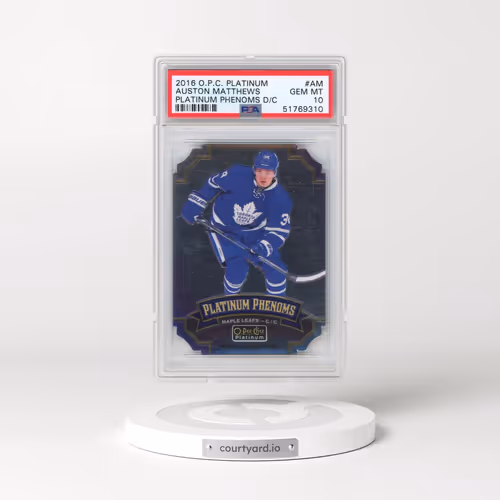 2016 O-Pee-Chee Platinum Platinum Phenoms Die-Cut #AM Auston Matthews (PSA 10 GEM MINT)