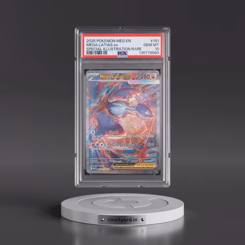 2025 Pokémon Meg EN-Mega Evolution #181 Mega Latias EX - Holo Special Illustration Rare (PSA 10 GEM