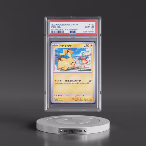 2023 Pokémon SV-P Promo #120 Pikachu - Gym Event Campaign (PSA 10 GEM MINT)