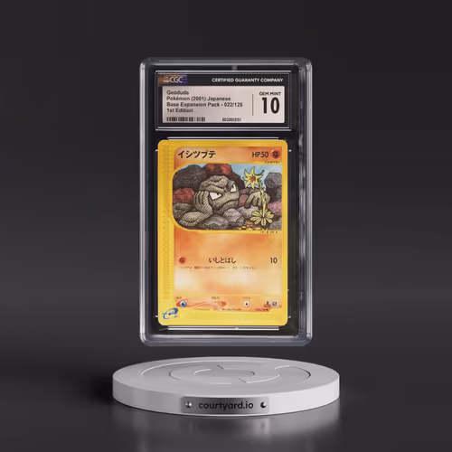2001 Base Expansion Pack #022/128 Geodude - 1st Edition (CGC 10 GEM MINT)