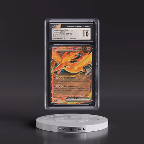 2025 Pokémon Dri EN-Destined Rivals #031 Team Rocket's Moltres EX - Holo (CGC 10 GEM MINT)