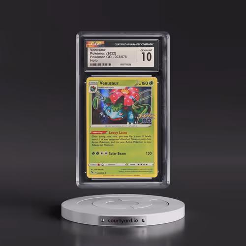2022 Pokémon GO #003/078 Venusaur - Holo (CGC 10 GEM MINT)