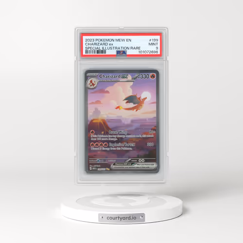 2023 Pokémon Mew EN-151 #199 Charizard EX - Holo Special Illustration Rare (PSA 9 MINT)