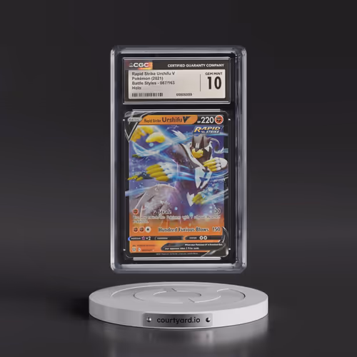 2021 Pokémon Sword & Shield Battle Styles #087 Rapid Strike Urshifu V - Holo (CGC 10 GEM MINT)