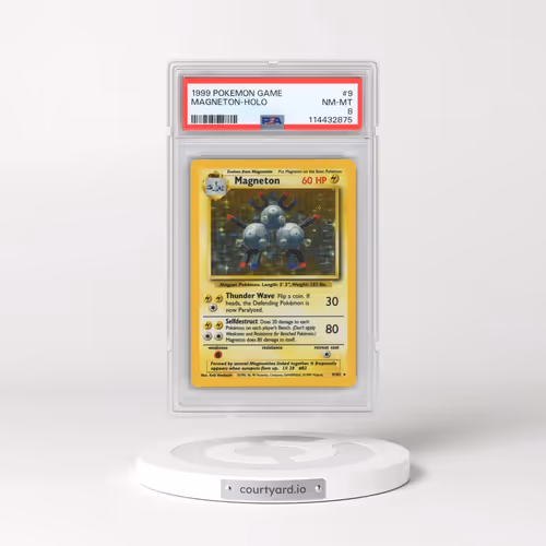 1999 Pokémon Game #9 Magneton - Holo (PSA 8 NM-MT)