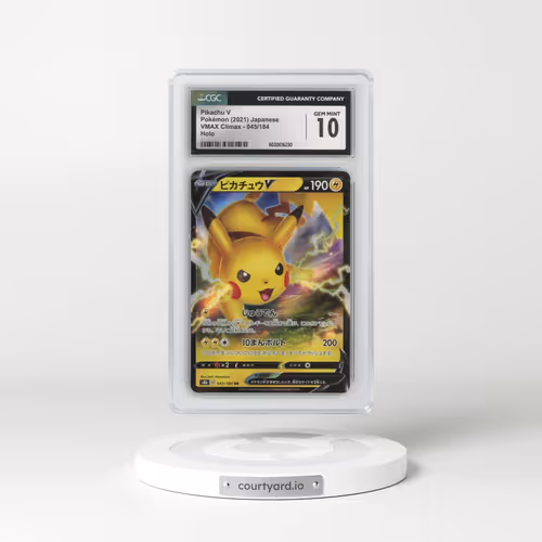 2021 VMAX Climax #045/184 Pikachu V - Holo (CGC 10 GEM MINT)