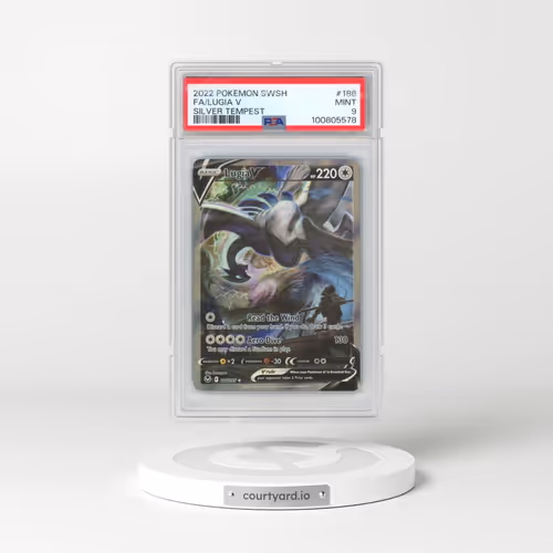 2022 Pokémon Sword & Shield Silver Tempest #186 Lugia V - Holo Full Art (PSA 9 MINT)