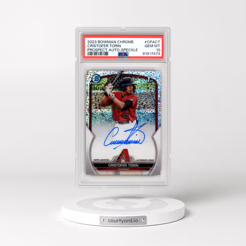 2023 Bowman Chrome Prospect Autographs #CPACT Cristofer Torin - Speckle Refractor (PSA 10 GEM MINT)