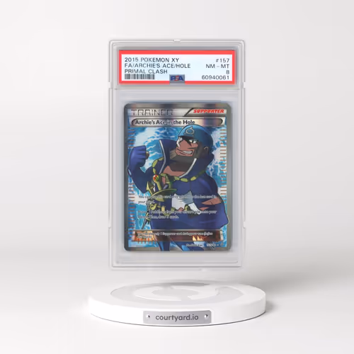 2015 Pokémon XY Primal Clash #157 Archie's Ace in the Hole - Full Art (PSA 8 NM-MT)