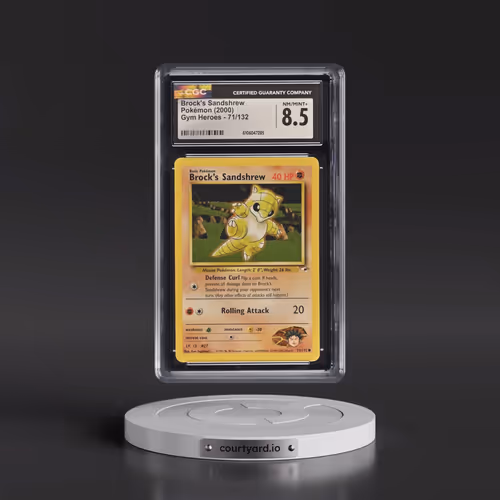 2000 Gym Heroes #71/132 Brock's Sandshrew (CGC 8.5 NM-MT+)