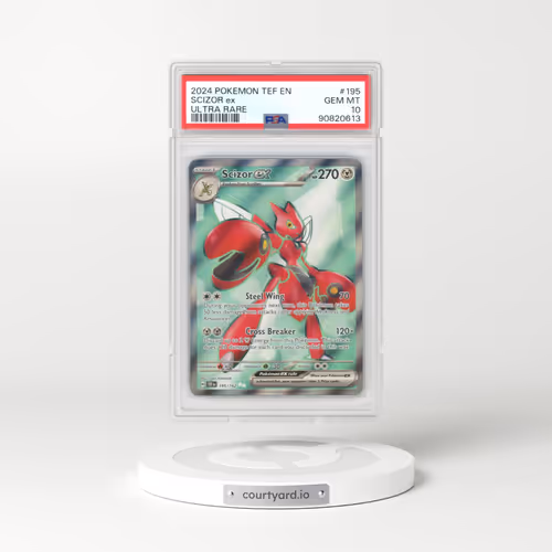 2024 Pokémon Tef EN-Temporal Forces #195 Scizor EX - Holo Ultra Rare (PSA 10 GEM MINT)