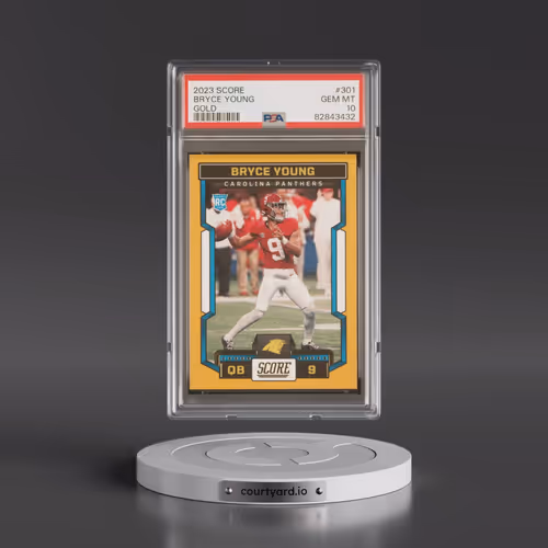 2023 Panini Score #301 Bryce Young - Gold (PSA 10 GEM MINT)