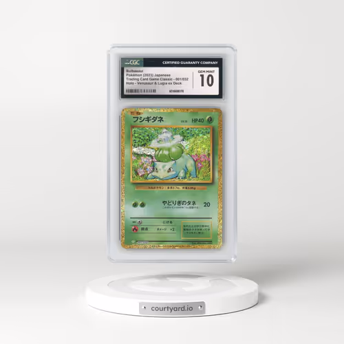 2023 Trading Card Game Classic - CLF, CLL, CLK #001/032 Bulbasaur - Holo Venusaur & Lugia ex Deck - CLF (CGC 10 GEM MINT)