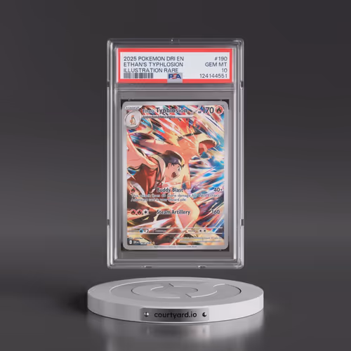 2025 Pokémon Dri EN-Destined Rivals #190 Ethan's Typhlosion - Illustration Rare (PSA 10 GEM MINT)
