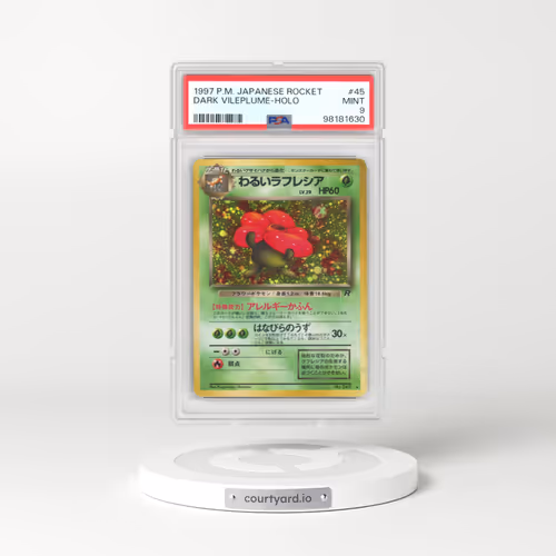 1997 Rocket Gang #45 Dark Vileplume - Holo (PSA 9 MINT)