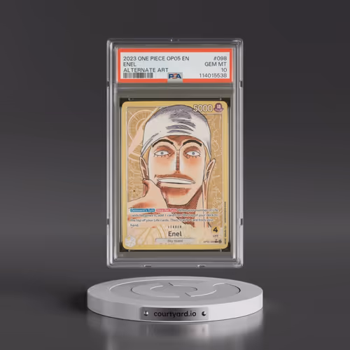 2023 One Piece OP05-Awakening of the New Era #098 Enel - Alternate Art (PSA 10 GEM MINT)