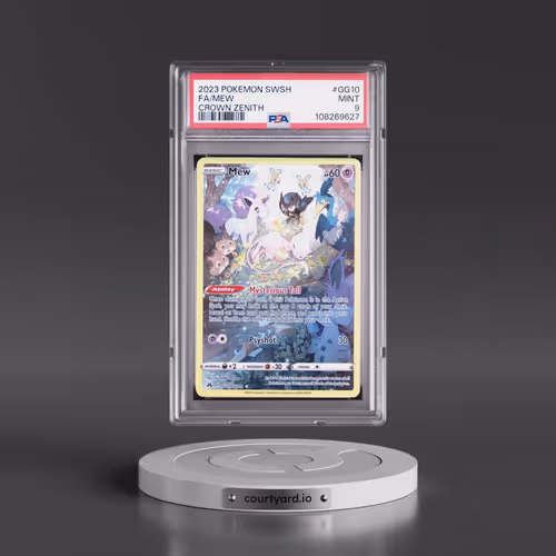 2023 Pokémon Sword and Shield Crown Zenith #GG10 Mew - Full Art (PSA 9 MINT)