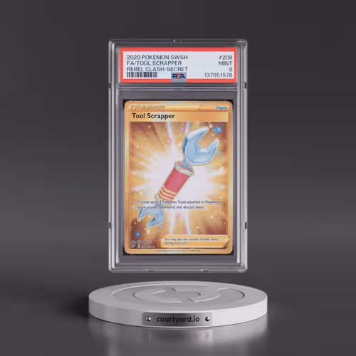 2020 Pokémon Sword & Shield Rebel Clash #208 Tool Scrapper - Full Art Secret (PSA 9 MINT)