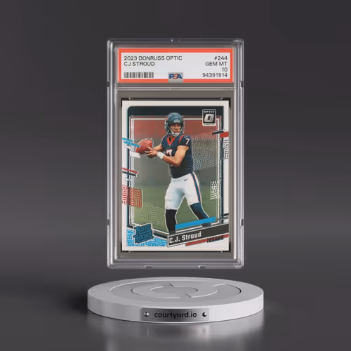 2023 Panini Donruss Optic #244 CJ Stroud (PSA 10 GEM MINT)