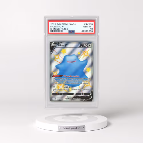 2021 Pokémon Sword & Shield Shining Fates #SV118 Ditto V - Holo Full Art (PSA 10 GEM MINT)