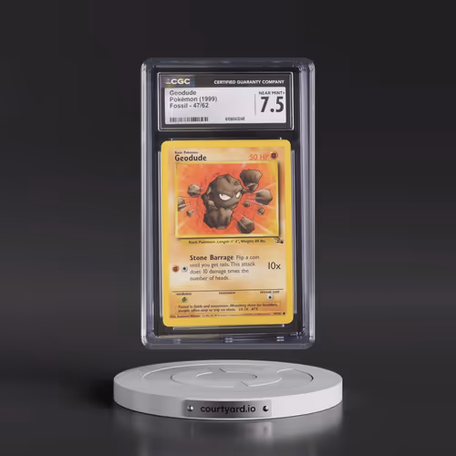 1999 Fossil #47/62 Geodude (CGC 7.5 NM+)