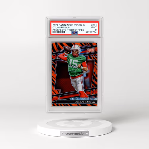 2024 Panini National Sports Collectors Convention VIP Gold Prospects #RP1 Dylan Raiola - Tiger Stripes (PSA 9 MINT)