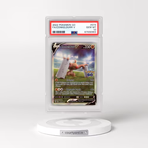 2022 Pokémon Go #074 Conkeldurr V - Holo Full Art (PSA 10 GEM MINT)