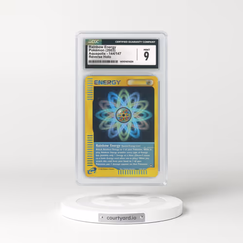 2003 Aquapolis #144 Rainbow Energy - Holo e-Card Symbol (CGC 9 MINT)