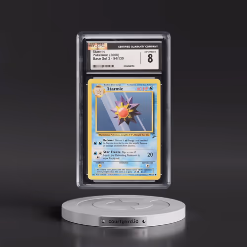 2000 Base Set 2 #94/130 Starmie (CGC 8 NM-MT)
