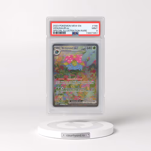 2023 Pokémon Mew EN-151 #198 Venusaur EX - Holo Special Illustration Rare (PSA 9 MINT)