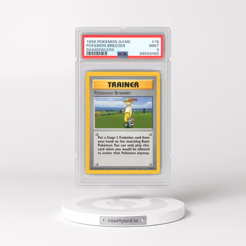 1999 Pokémon Game #76 Pokemon Breeder - Shadowless (PSA 9 MINT)