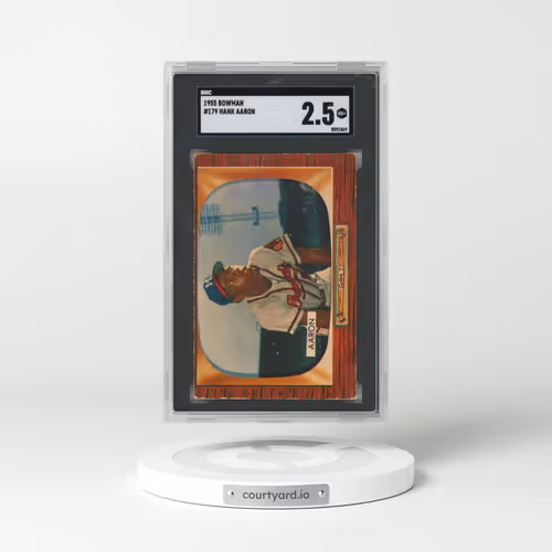 1955 Bowman #179 Hank Aaron (SGC 2.5 GOOD+)